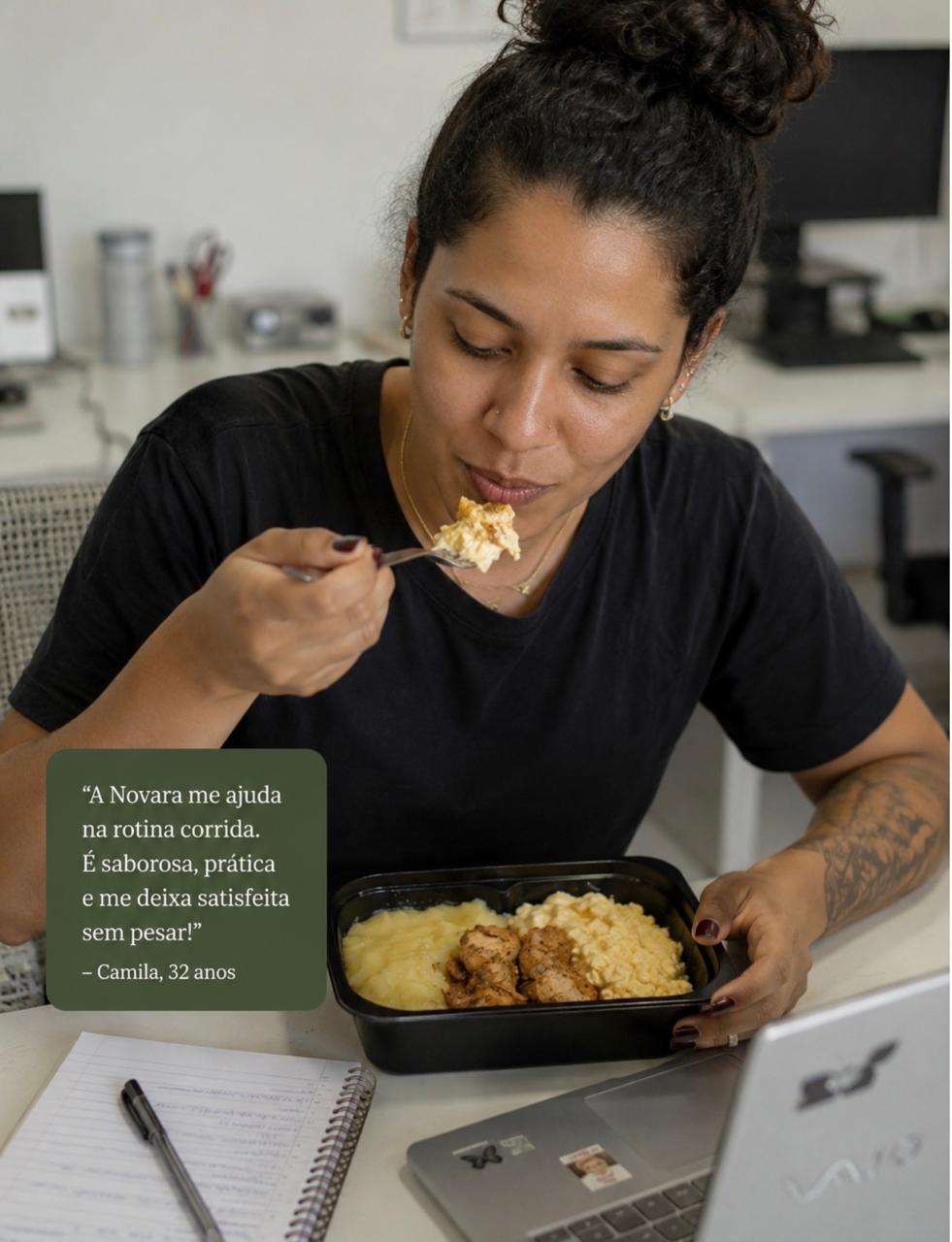 Camila, cliente Novara Fit Foods